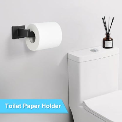 OTraki Towel Rack for Rolled Towels, Towel Racks for Bathroom Wall Mounted Towel Storage Organizer Holder & Towel Hanger & Toilet Paper Modern Bath Towel Holder for Small Space Bathroom Black (3 Pack) | Towel Racks for Bathroom Towel Storage Organizer Hol