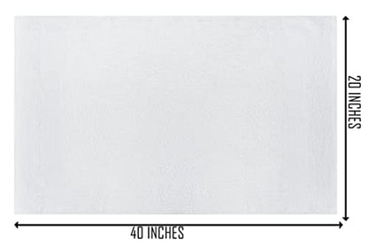 White Bath Towels (Pack of 12 - 20x40 Inches - 100% Cotton - Economy - Lightweight - Quick Drying - Bulk Sets) - color: White, size: Bath Towel - Pack of 12 - 20x40 Inches