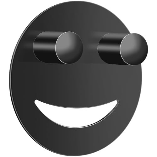 Yoshiky Stainless Steel Smiley Face Sponge Holder, Silver Sink Caddy Organizer Storage with Suction Cup for Kitchen, Kitchen Accessories Decor Scrubber-Black - color: Black, size: 1 Pack