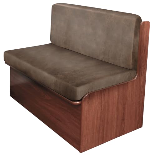 ANARACHON Leather Look RV Dinette Cushion Covers, Stretchable Camper Couch Cushion Covers Washable RV Bench Seat Cover for Travel Trailer Couch (1 Backrest Cover & 1 Bench Cover, 02 Light Brown) - color: 02 Light Brown, size: 1 Set