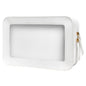 LETGO Clear Makeup Bags, TSA Approved Toiletry Bag with Zipper, Clear Makeup Organizer Fit Carry-on Travel Essentials,Clear Cosmetic Bags for Women Men (C-Beige) - color: C-Beige
