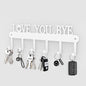 Key Holder for Wall - 'Love You Bye' Key Hooks,Key Holder Wall Mount Self Adhesive, Key Rack Wall Mount for Wall No Drill for Living Room, Kitchen, Bathroom, Garage (White, 6 Hooks) - color: Love You Bye' White