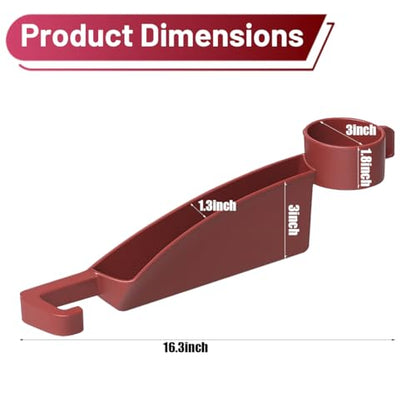 2PCS Car Seat Gap Filler Organizer with Cup Holder, Multifunctional Side Seat Crevice Blocker Plug with Storage Slot, No-Drop Auto Console Side Gap Stopper Organizer, Universal Fit (Red) - color: Red
