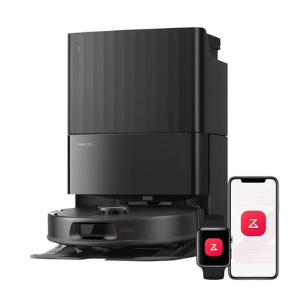 roborock Qrevo S Pro Robot Vacuum and Mop, 18,500Pa Suction, Multifunctional Dock with 167℉ Mop Self-Cleaning, Smart Obstacle Avoidance, Anti-Tangle Brush, Liftable Spinning Mop, Black - color: Black