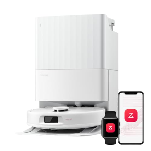 roborock Qrevo S Pro Robot Vacuum and Mop, 18,500Pa Suction, Multifunctional Dock with 167℉ Mop Self-Cleaning, Smart Obstacle Avoidance, Anti-Tangle Brush, Liftable Spinning Mop, White - color: White