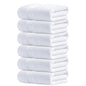 Infinitee Xclusives White Hand Towels for Bathroom - Set of 6 (16x28 inches) 600 GSM, 100% Cotton Ultra Soft, Quick Drying, Hotel Quality Hand Towel Set (Brilliant White, Hand Towels) - color: Brilliant White, size: Hand Towels - 6 Pack