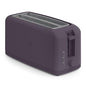 bella 4 Slice Slim Toaster, Fits-anywhere™ Kitchenware, 6 Setting Shade Control with Reheat & Cancel Buttons, Fits Sourdough, 10” Long Slot, Anti Jam & Auto Shutoff, 900 Watt, Plum - color: Plum, size: 4 Slice