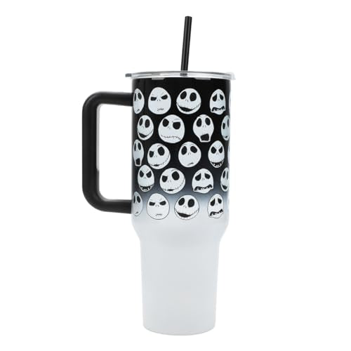 Bioworld Nightmare Before Christmas Jack Skellington 40 Oz Stainless Steel Tumbler - color: Jack Skellington
