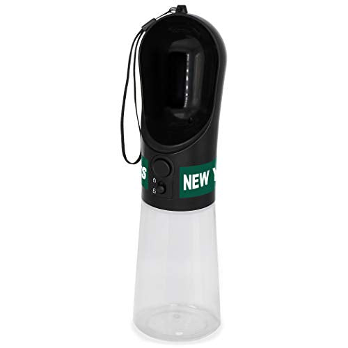 Dog Water Bottle. NFL New York Jets PET Water Bottle. Best Cat Water Bottle. Water Fountain Dispenser for Dogs & Cats. - color: New York Jets