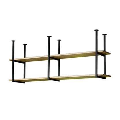 Floating Shelves，Ceiling Shelf Brackets 2 Layer，Wall-Mounted Decorative Rack for Bar Restaurant，Hanging，Easy to Install(Size:120 * 30 * 60cm(47 * 12 * 24IN)) - size: 120*30*60cm(47*12*24IN)