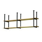 Floating Shelves，Ceiling Shelf Brackets 2 Layer，Wall-Mounted Decorative Rack for Bar Restaurant，Hanging，Easy to Install(Size:120 * 30 * 60cm(47 * 12 * 24IN)) - size: 120*30*60cm(47*12*24IN)