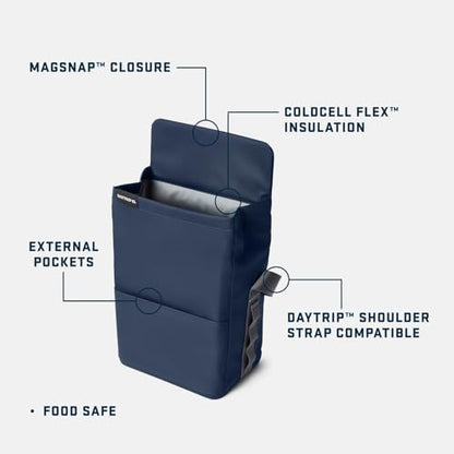 YETI Daytrip 6L Insulated Soft Cooler Lunch Bag, Classic Navy - color: Classic Navy