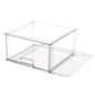 BINO | Stackable Storage Drawers, Tall X-Large - Clear | THE CRATE COLLECTION | Storage Bins With Drawers | Bathroom Organizers | Under Sink Organizer | Vanity Cabinet Home Organization - size: Tall X-Large