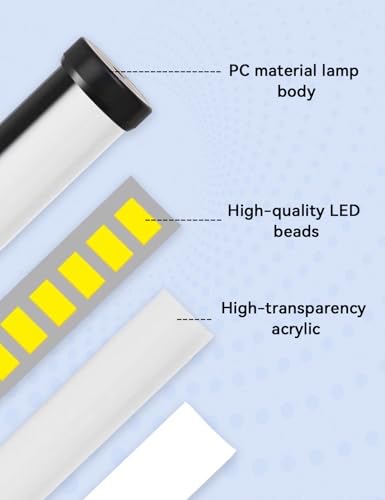 2 Pack LED Desk Lamp with Clamp,Eye-Friendly Clip on Lights for Home Office Study Reading,3 Modes 10 Brightness,Long Flexible Goose-Neck,Swing Arm Architect Task Table Lamps USB Usage - color: Black, size: 12.2inch/2 pack