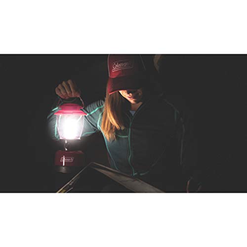 Coleman 400L LED Lantern, Water & Impact-Resistant Lantern with Carry Handle, Lifetime LED Lights Never Need Replacing, 4D Battery not Included - size: One Size