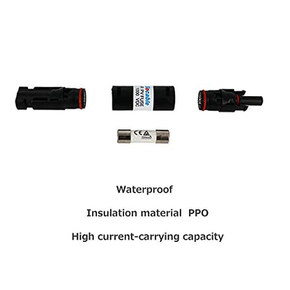Renogy 30A Waterproof in-Line Fuse Solar Panel Holder w/Fuse - size: 30 A (Pack of 1)