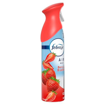 Febreze New & Improved Air Mist, Berry & Bramble Air Freshener, Home and Kitchen Essentials, Odor Fighting Room Spray (Pack of 6) - style: Berry & Bramble
