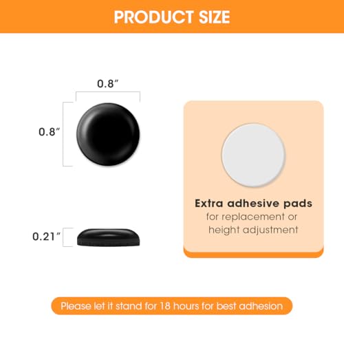 Aieve Black Appliance Slider, 16 Pcs Self Adhesive Appliances Sliders Countertop Caster Wheels, Kitchen Essentials Organization Home Must Have Gadgets - size: 16Pcs-Black