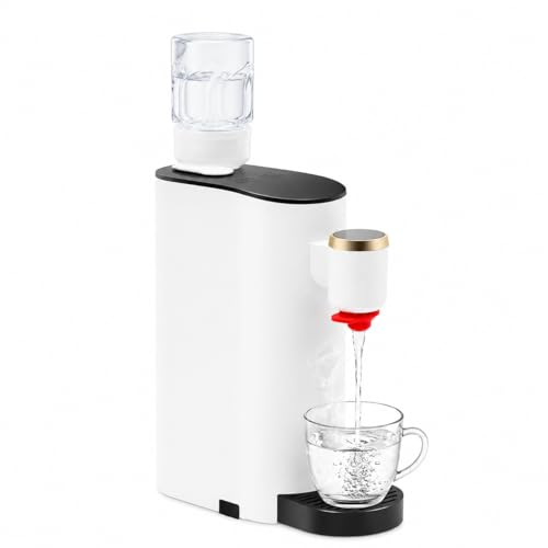 Instant Hot Water Dispenser, 1500W Electric Kettles, Countertop Instant Water Dispenser with 5 Temperatures & 2 Water Volume, Ideal for Home, Coffee Shop, Tea House