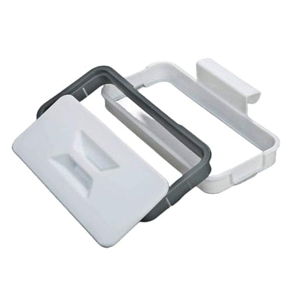 KUJOBUY Bag Holder Kitchen Cupboard Hanging Bag Trash Can Waste Garbage Bin Rack Holder Small Trash Can Rv Trash can Garbage Storage Rack Can with Lid Recycle Bin for Kitchen