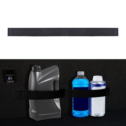 Elastic Car Trunk Organizer Straps with Hook and Loop Tape, SUV Trunk Storage Organizer Straps, Organize the Cluttered Trunk Keeps Items from Rolling Around for Sedan RV Van (27.5 Inch+2Pocket） - color: 70CM
