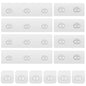 14 Pack Shower Caddy Adhesive Replacement, Strong Adhesive Hooks, Waterproof Shower Adhesive Strips, No Drilling, for Bathroom Storage Shelves and Kitchen Racks - color: Transparent-14 Pack