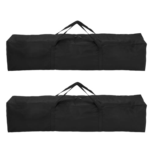 HARFINGTON 2pcs Camping Chair Replacement Bag 35.4" x 7.9" Folding Chair Carry Bag Oxford Cloth Storage Tent Bag with Handle Strap for Travel Outdoor Camping Sports, Black - size: 35.4" x 7.9"