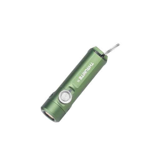 ThruNite Ti Keychain Flashlight, USB-C Rechargeable Mini Flashlight, 650 Lumens with Magnetic Tailcap, IPX-6 Waterproof EDC Pocket Light for Camping, Everyday Carry (Dark Green) - color: Dark Green
