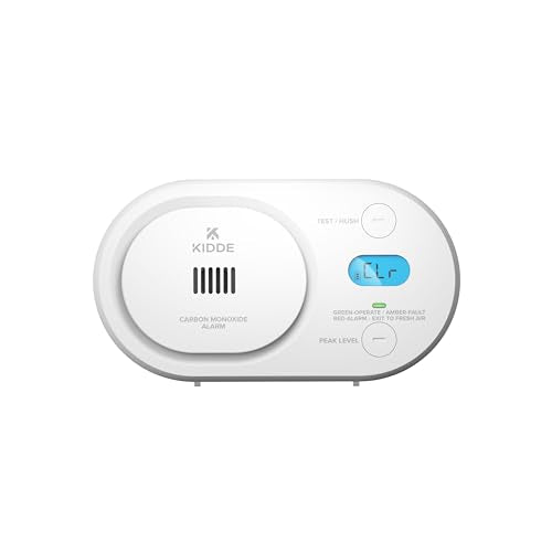 Kidde Carbon Monoxide Detector, AA Battery Powered, Digital Backlit Display, Portable for Travel or Home, LED Status Indicators, 85 dB Alarm, 5th Edition, COBD - style: 5th Edition