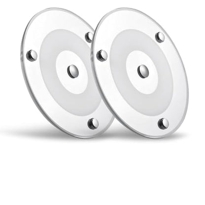 2 Pack 12V LED Ceiling Dome Light 400LM, 4.75" Dimmable Interior Light for RV Boat Camper Van Travel Trailer Truck Sailboat Interior Lighting, Surface Mount & Touch Switch(Cool White) - color: 4.75" Cool White