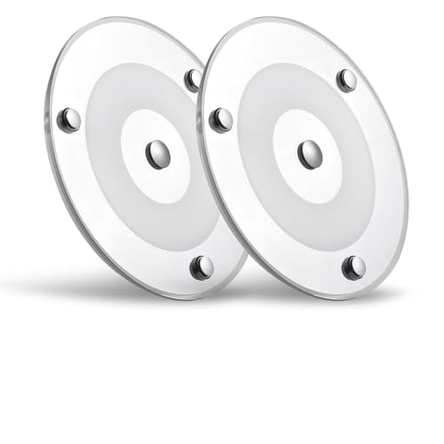 2 Pack 12V LED Ceiling Dome Light 400LM, 4.75" Dimmable Interior Light for RV Boat Camper Van Travel Trailer Truck Sailboat Interior Lighting, Surface Mount & Touch Switch(Cool White) - color: 4.75" Cool White