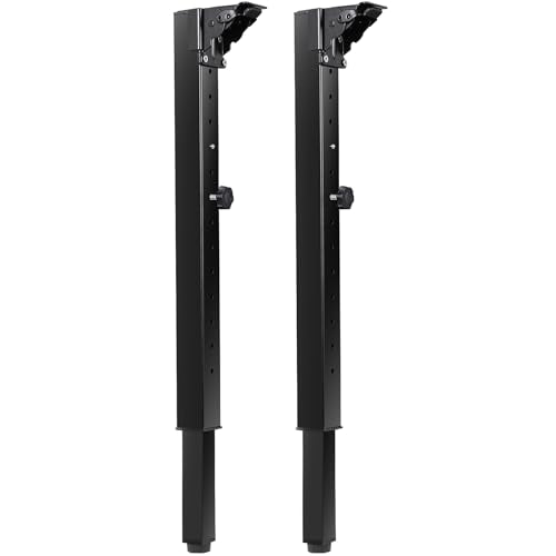 Folding Square Table Legs 2 PCS for Outdoor Camper, RV | Adjustable Height 25”- 34” DIY Desk Legs, Foldable Furniture Legs for Coffee Dinner Table, Tabletops, Kitchen - size: Adjustable Height - 25”- 34”