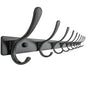 SKOLOO Coat Rack Wall Mounted - 10 Hooks, Heavy Duty, Stainless Steel, Metal Wall Hangers, Sturdy Coat Hooks for Hanging Coats, Jacket, Clothes, Hat, Black - color: Black, size: 10 Hook(1 Pack)