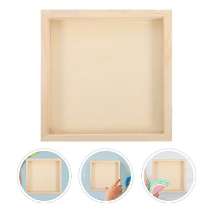 BESPORTBLE 6pcs Unfinished Wooden Serving Trays for Puzzle, Craft, Storage