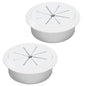 Desk Grommet 2" (50 mm), Desk Hole Cover for Cables White, Cable Grommet ABS Plastic, Desk Hole Grommet for Office and Home Table Cable, Detachable & Flexible Cable Cord Organizer-2 Pcs - size: 2"(50 mm)-2Pcs, style: White