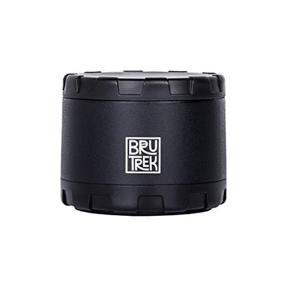 BruTrek® by Planetary Design CarGo Can, Stainless Steel Storage Container, Magnetic Bottom, Airscape® Inner Lid Keeps Grounds Fresh, On The Go Store Herbs Coffee Spices Tea and More | 4 fl.oz