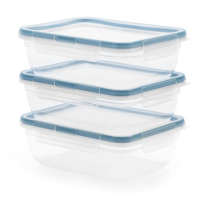 Snapware Food Storage Containers, Plastic, 8.5-Cup, Rectangular | Leakproof & Airtight | BPA-Free | Microwave & Dishwasher Safe | Pack of 6 - size: 6 Pack, style: 8.5 Cup