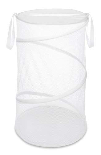 Whitmor 15-Inch Collapsible Hamper White - size: 15"L x 15"W x 17"H