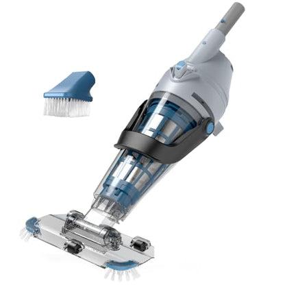 KOKIDO 2025 Rechargeable Pool Vacuum, 3X Oversized Stainless Steel Filter, 15GPM Flow Rate, Run 90mins, 2 Vac Heads, Fast Cleaning, Inground & Above Ground Pools, XTROVAC 510 - style: 1x FILTER