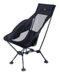 iClimb Ultralight Compact Camping Folding Beach Chair with Anti-Sinking Large Feet (Black - Triangular Frame High Back) - color: Black (Triangular Frame High Back)