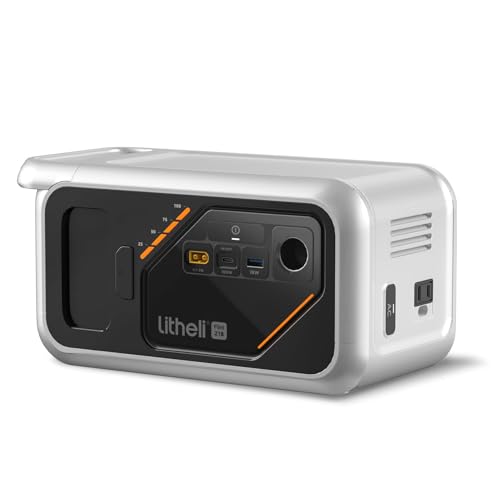 Litheli 218 Series Portable Power Station 142Wh Camping Lithium Battery Solar Generator, 200W AC/ 100W USB-C Outlets, Power Bank(Solar Panel Optional) for Home Outdoor Emergency RV Van Hunting - size: LiTHELi B218/Only Tool