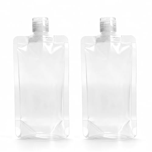 4 Pcs 100ml Refillable Travel Pouches for Toiletries, Reusable Liquid Travel Pouches for Liquids, Portable Fluid Packing Bags, Small Toiletry Pouch for Lotion Shampoo Conditioner Soap Liquids - size: 100ml