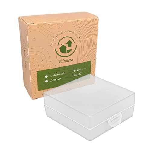 Soap Container, Shower Square Bar Holder Fit Handmade Soap, Travel Soap Case (Matt Clear) - color: Matt Clear