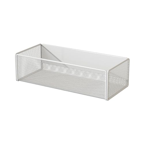 Magnetic Basket Organizer Holder for Fridge Magnetic Storage Bin Box Containers for Refrigerator Whiteboard Classroom (Large, White) - style: Large, White