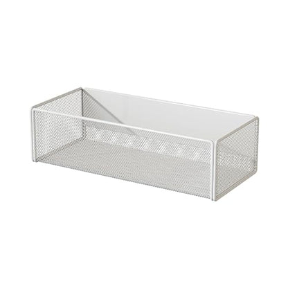Magnetic Basket Organizer Holder for Fridge Magnetic Storage Bin Box Containers for Refrigerator Whiteboard Classroom (Large, White) - style: Large, White