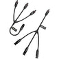 BougeRV Solar Y Branch Connectors Solar Panel Parallel Connectors 1 to 3 Solar Cable Wire Plug Tool Kit (M/FFF and F/MMM) - size: 1 Pair M/FFF and F/MMM