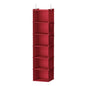 YOUDENOVA Hanging Closet Organizer and Storage, 6-Shelf Closet Hanging Storage Shelves, Dark Red - color: Dark Red