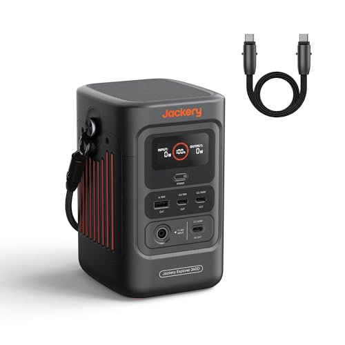 Jackery Explorer 240D Power Bank, 80,000mAh LiFePO4 Battery Portable Power Station, 200W DC Output,1-Hour Fast Charging, Compact for Outdoor Camping, Travel, Emergencies - style: E240D