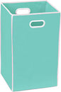 Simple Houseware Foldable Closet Laundry Hamper Basket, Turquoise - color: Turquoise