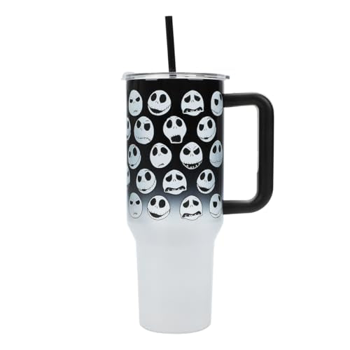 Bioworld Nightmare Before Christmas Jack Skellington 40 Oz Stainless Steel Tumbler - color: Jack Skellington